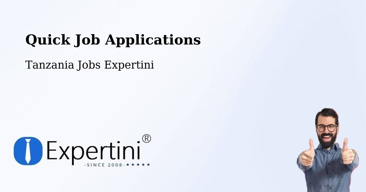 Quick Apply Feature – Mwadui - Tanzania Jobs Expertini