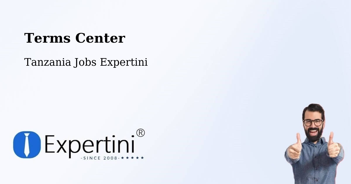 Terms of Service – Mwadui - Tanzania Jobs Expertini